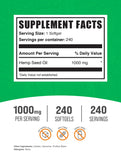 BulkSupplements Hemp Seed Oil Softgels 1000mg side view