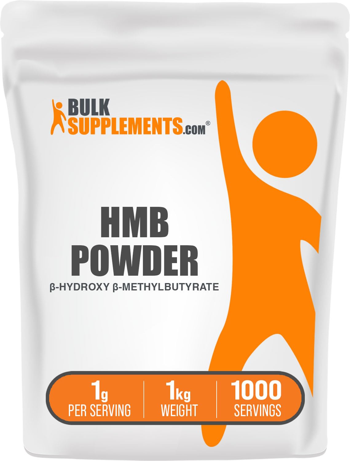 BulkSupplements HMB Powder 998g front view