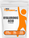 BulkSupplements Hyaluronic Acid Powder 215mg front view