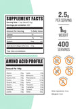 BulkSupplements Hydrolyzed Collagen Peptides Powder 998g back view