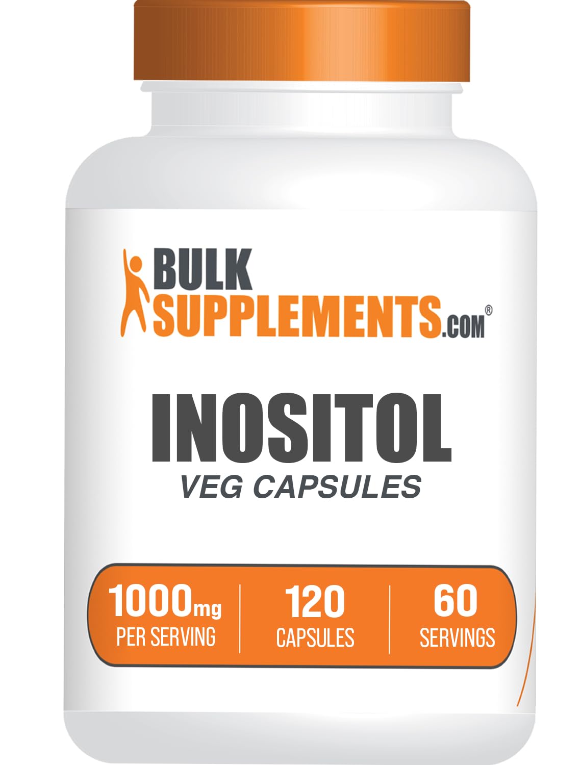 BulkSupplements Inositol B8 Capsules 1000mg front view