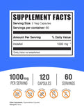 BulkSupplements Inositol B8 Capsules 1000mg side view