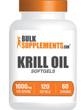 BulkSupplements Krill Oil 1000mg Softgels front view