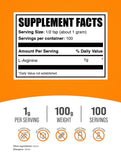 BulkSupplements L-Arginine Powder packaging
