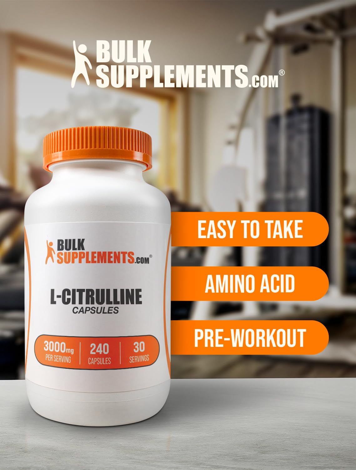 BulkSupplements L-Citrulline Capsules 3000mg ingredients list