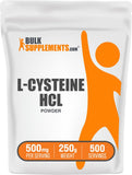 BulkSupplements L-Cysteine HCl Powder 500mg front view