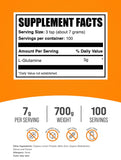 BulkSupplements L-Glutamine Powder 700g packaging