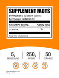 BulkSupplements L-Leucine Powder 250g packaging