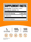 BulkSupplements L-Methionine Powder packaging
