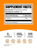 BulkSupplements L-Proline Powder 2g unflavoured packaging