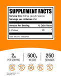 BulkSupplements L-Proline Powder packaging details