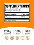 BulkSupplements L-Theanine Powder 200mg packaging
