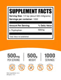 BulkSupplements L-Tryptophan Powder 500mg packaging