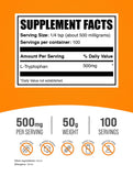 BulkSupplements L-Tryptophan Powder 500mg packaging