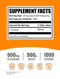 BulkSupplements L-Tyrosine Powder 500g packaging