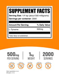 BulkSupplements L-Tyrosine Powder 500mg side view