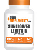 BulkSupplements Lecithin Softgels 1080mg front view