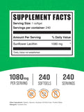 BulkSupplements Lecithin Softgels 1080mg side view
