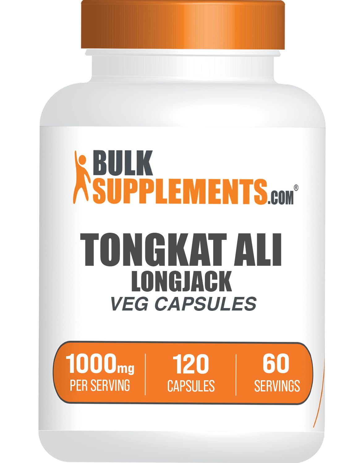 BulkSupplements Longjack Extract Capsules 1000mg front view