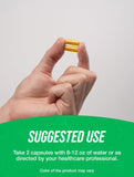 BulkSupplements Lutein 40mg Capsules on a wooden table
