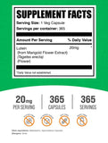 BulkSupplements Lutein Capsules 40mg bottle side view