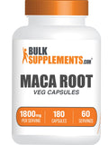 BulkSupplements Maca Root Extract Capsules 1800mg front view