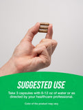 BulkSupplements Maca Root Extract Capsules 1800mg opened bottle