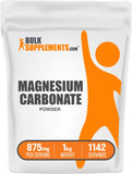 BulkSupplements Magnesium Carbonate Powder 1000g front view