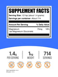BulkSupplements Magnesium Gluconate Powder packaging