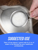 BulkSupplements Magnesium Hydroxide Powder scoop and powder close-up