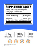 BulkSupplements Magnesium Malate Powder packaging details