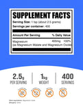 BulkSupplements Magnesium Malate Powder packaging side view