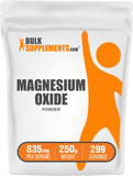 BulkSupplements Magnesium Oxide Powder 500mg front view