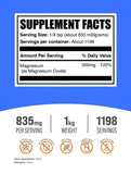 BulkSupplements Magnesium Oxide Powder 500mg packaging details