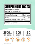 BulkSupplements Marine Collagen Capsules 250g side view
