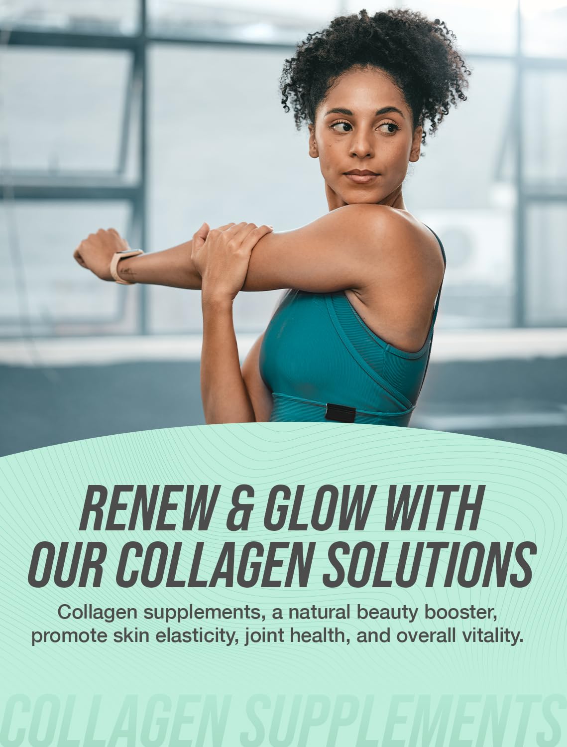 BulkSupplements Marine Collagen Powder scoop and powder