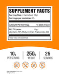 BulkSupplements MCT Oil Powder scoop showing powder texture