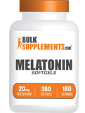 BulkSupplements Melatonin 20mg Softgels front view packaging