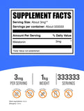 BulkSupplements Melatonin Powder 3mg dosage scoop