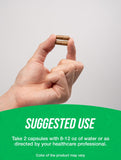 BulkSupplements Mullein Leaf Capsules 1000mg capsules on a table