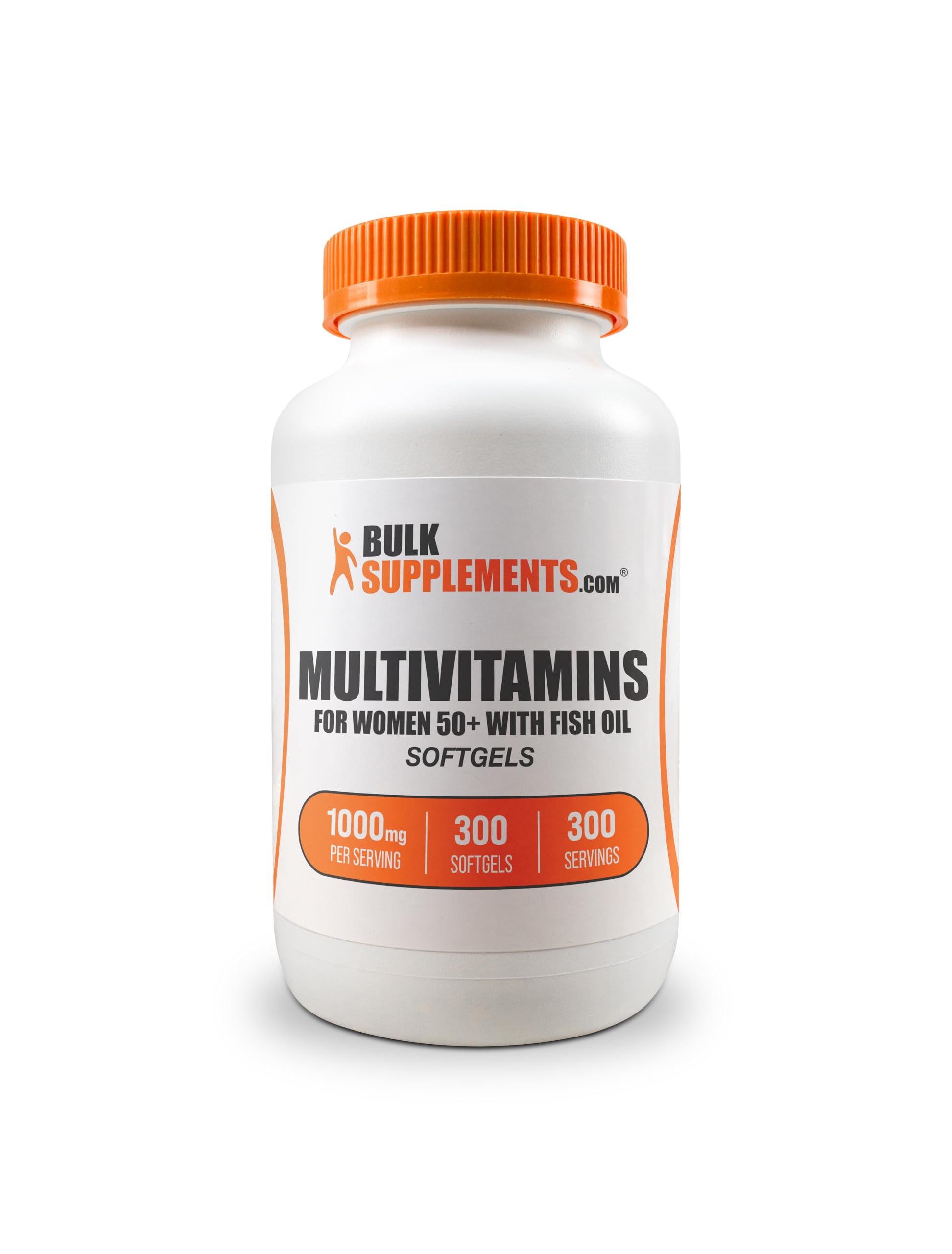 BulkSupplements Multivitamin for Women 50+ Softgels with measuring spoon