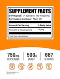 BulkSupplements N-Acetyl Glucosamine Powder 750mg packaging