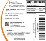 BulkSupplements N-Acetyl L-Cysteine 1000mg capsules on a table