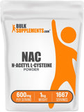 BulkSupplements N-Acetyl L-Cysteine Powder 1000g front view