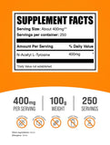 BulkSupplements N-Acetyl L-Tyrosine Powder 100g packaging