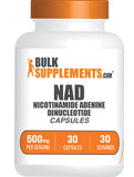 BulkSupplements NAD Capsules 40g front view