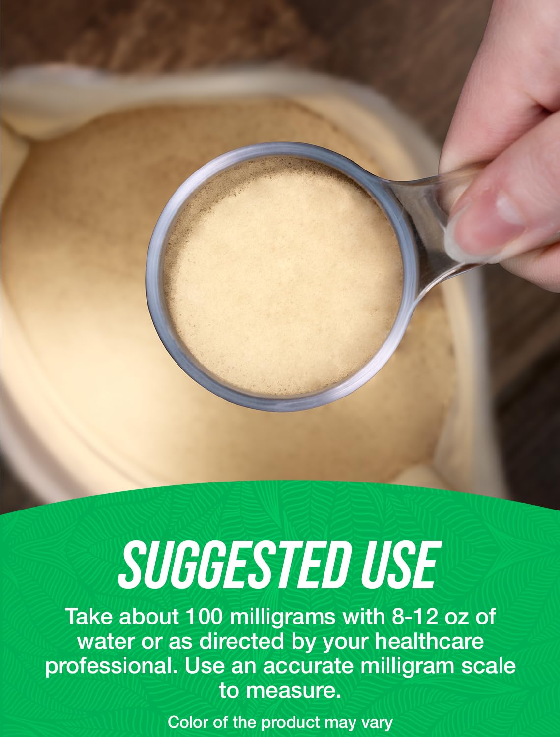 BulkSupplements Nattokinase 2000 FU Powder 10g serving suggestion