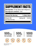 BulkSupplements Niacinamide Powder 500g packaging