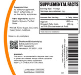 BulkSupplements Omega-3 Algal Oil Softgels with measuring spoon
