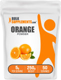 BulkSupplements Orange Fruit Powder 249g front view